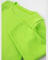 01 camiseta manga longa bebe menino canelada verde neon