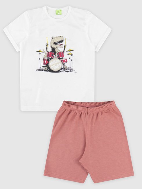 Conjunto Bebê e Infantil Camiseta/Bermuda Masculino Verão