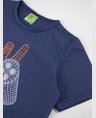 07 conjunto bebe e infantil camiseta bermuda masculino verao azul marinho