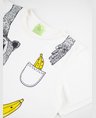 02 conjunto bebe e infantil camiseta bermuda masculino verao off white verde