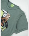 07 conjunto bebe e infantil camiseta bermuda masculino verao verde preto
