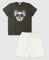 12 conjunto bebe e infantil camiseta bermuda masculino verao verde musgo