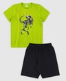 91 conjunto bebe e infantil camiseta bermuda masculino verao verde