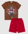 1151 conjunto bebe e infantil camiseta bermuda masculino verao