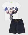 229 conjunto infantil camiseta bermuda masculino verao