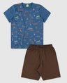 237 conjunto infantil camiseta bermuda masculino verao