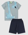 317 conjunto infantil camiseta bermuda masculino verao