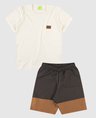 816 conjunto infantil camiseta bermuda masculino verao