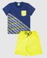 1601 conjunto infantil camiseta bermuda masculino verao