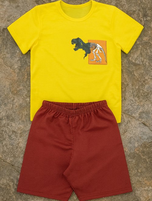 196 conjunto infantil camiseta bermuda menino verao